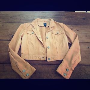 Gap Leather Crop Jacket